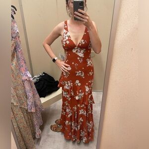 WAYF red floral dress